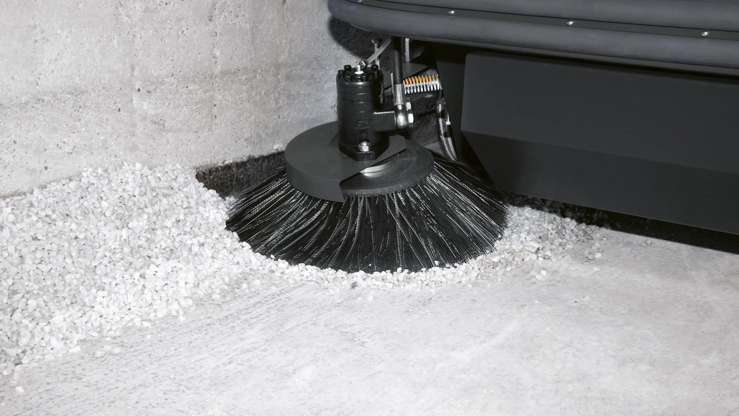 Sweeping a transport yard